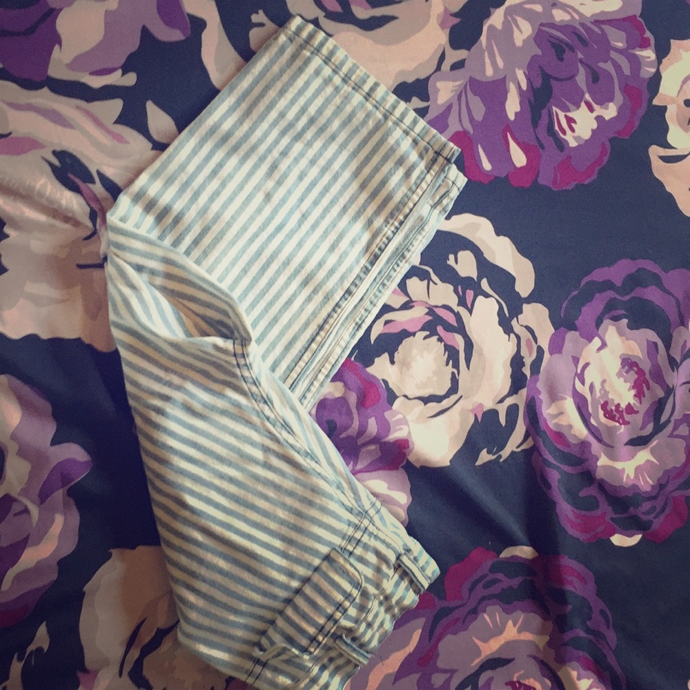 Half Jeans with Stripes